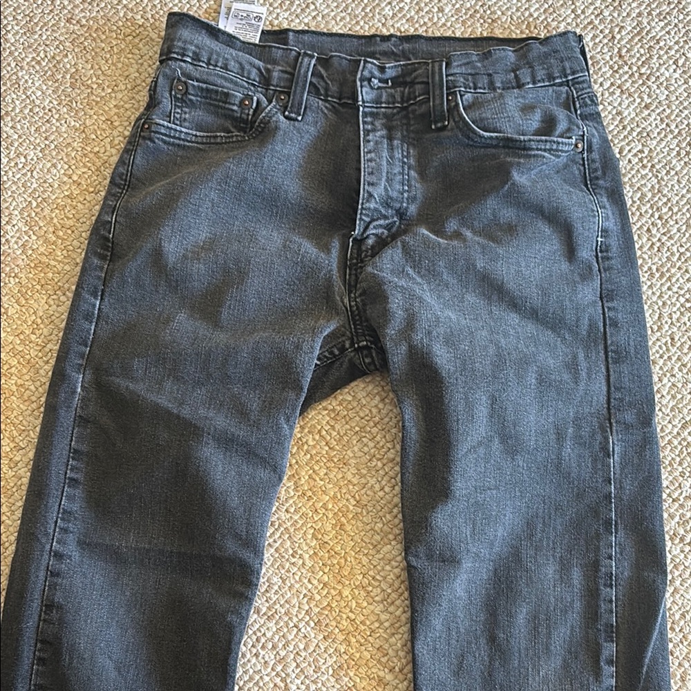Levi's Gray Straight Jeans Classic Style